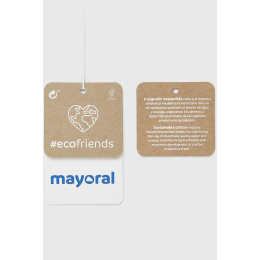 Mayoral Baby Σετ 2 Μπλούζες Μακρυμάνικες Ecofriends Χρυσαφί  (11-02074-096)