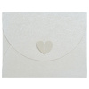 Ευχετήριο Καρτάκι Καρδιά Άσπρη  (FHS007)