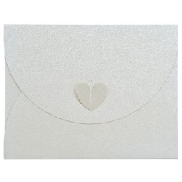 Ευχετήριο Καρτάκι Καρδιά Άσπρη  (FHS007)