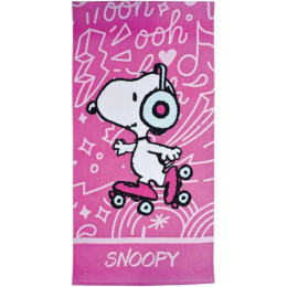 Σταμίων Πετσέτα Θαλάσσης Snoopy Ροζ  (SN91052)