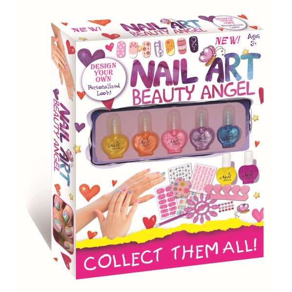 Σετ Ομορφιάς Nail Art Beauty Angel με Βερνίκι Νυχιών σε 5 χρώματα  (MKK847689)