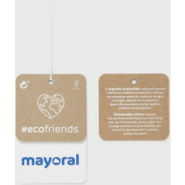Mayoral Baby Μπλούζα Πόλο Ecofriends Σταμπωτό Χρώμα 11 Μπλε  (11-02142-011)