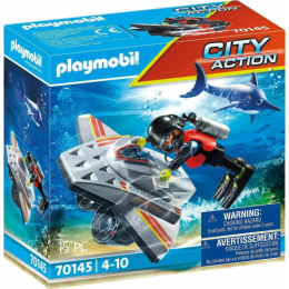 Playmobil Επιχείρηση Διάσωσης Με Καταδυτικό Scooter  (70145)