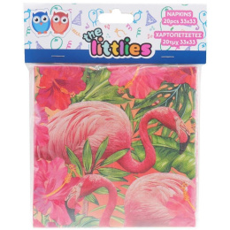 The Littlies Party Χαρτοπετσέτες Flamingo  (000646616)