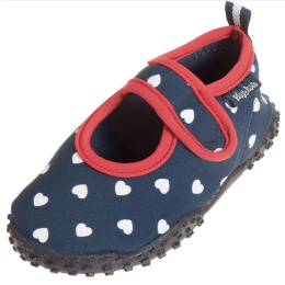 Playshoes Παπούτσια Θαλάσσης Με Velcro Navy Blue Με Καρδιές  (174743)