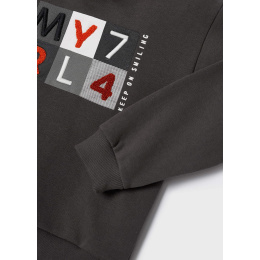 Mayoral Mini Μπλούζα Φούτερ Κεντητή Χρώμα 10 Γκρι Λαμπέ  (12-04454-010)