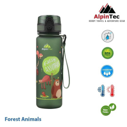 Παγούρι Πλαστικό Kids 500ml D.Green Forest Animals  (C-500DG-FA)