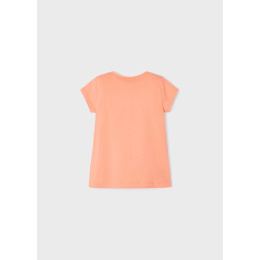 Mayoral Mini Μπλούζα Σχέδιο Κοριτσάκι Χρώμα 44 Ροδακινί  (23-03070-044)