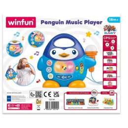 Winfun Μουσικό Πιγκουινάκι με Μικρόφωνο Penguin Music Player  (2514-NL)