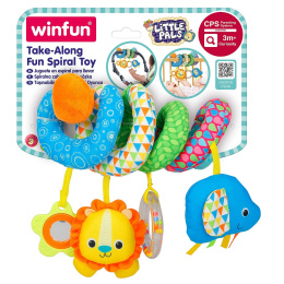 Winfun Πολύχρωμο Σπιράλ με Κουδουνίστρες Take Along Fun Spiral Toy  (0194 NL)