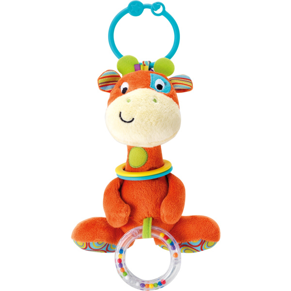Winfun Κουδουνίστρα Καμηλοπάρδαλη Patch The Giraffe Hand, Rattle, Squeakers, Crinkle With Sound  (0117-NL)
