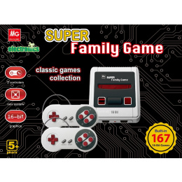 Κονσόλα Παιχνιδιών Τηλεόρασης Mg Super Family Game 16 Bit 167 Games  (406041)