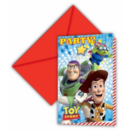 Party Προσκλησεις Toy Story Star Power 6 Τμχ  (81542)