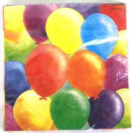 Χαρτοπετσετες Party Με Μπαλονια 16 Τεμαχια  (Π615302)