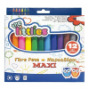 Μαρκαδοροι Maxi Xl Fibre Pens 12 Χρωματα  (000646034)