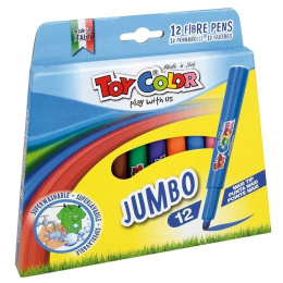 Toy Color Μαρκαδοροι 12 Χρωματα Jumbo  (220.041N)
