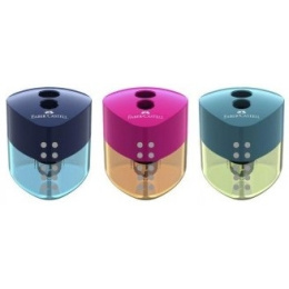 Ξυστρa Faber Castell Auto Διπλh Double Colors  (108183103)