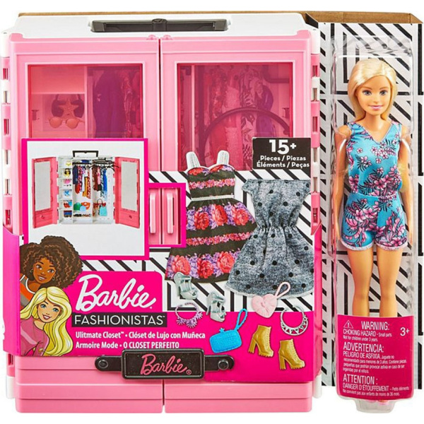 Barbie Fashionistas Η Νεα Ντουλαπα Της Barbie Με Κουκλα  (GBK12)