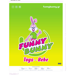 Σακούλα Funny Bunny No3 70x80 εκ