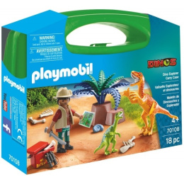 Playmobil Βαλιτσακι Maxi Εξερευνητης Και Δεινοσαυροι  (70108)