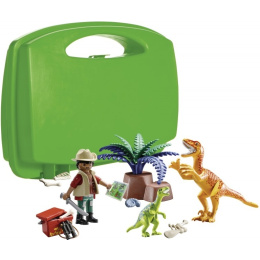 Playmobil Βαλιτσακι Maxi Εξερευνητης Και Δεινοσαυροι  (70108)