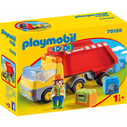 Playmobil 123 Ανατρεπομενο Φορτηγο Με Εργατη  (70126)