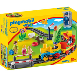 Playmobil 123 Σετ Τρενου Με Ζωακια Και Επιβατες  (70179)