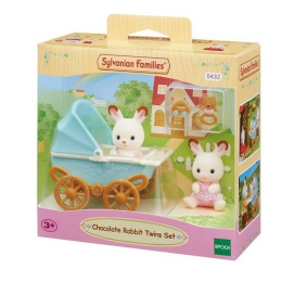 Sylvanian Families: Chocolate Rabbit Twins Set  (05432)
