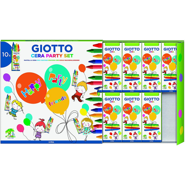 Giotto Kids Part Gift Box 10 x 4 Σετ Κηρομπογιές  (000311000)