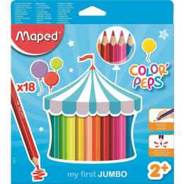 Maped Ξυλομπογιές Color Peps My First Jumbo 18 Χρώματα  (834012)