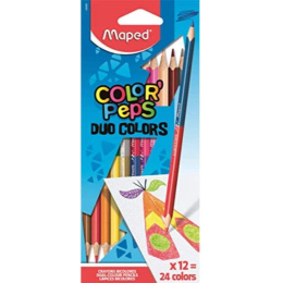 Maped Ξυλομπογιές Color Peps Duo Colors 12 Χρώματα x2  (829600)