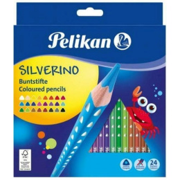 Pelikan Ξυλομπογιές Silverino 24 Χρώματα  (700665)