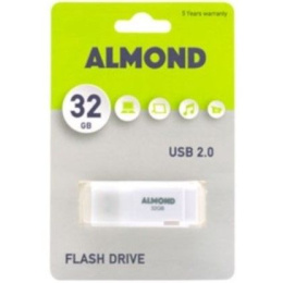 Almond Flash Drive Usb 32 Gb Prime Λευκό  (43.USB32ESW)