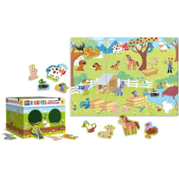 Real Fun Toys Επιτραπέζιο Montessori Η Φαρμα  (72484)