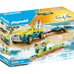 Playmobil Αυτοκίνητο Με Ανοιχτή Οροφή Και Κανό  (70436)