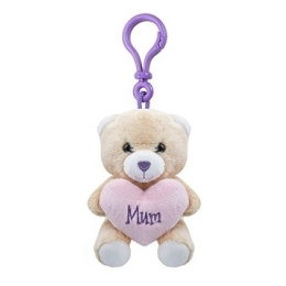 PMS Λούτρινο Αρκουδάκι-Μπρελόκ Mum Με Καρδιά  (447040)