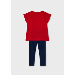 Mayoral Mini σετ Κολάν Μπλούζα Daisy Χρώμα 58 Κόκκινο  (23-03782-058)