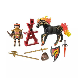 Playmobil  Burnham Raiders Ιππότης και Άλογο της Φωτιάς  (71213)