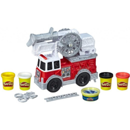 Play-Doh Wheels Πυροσβεστικό Όχημα Με 5 Πλαστελίνες  (E6103)
