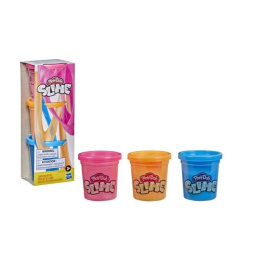 Play-Doh Slime 3-Pack Μπλέ, Πορτοκαλί Ρόζ  (E8810)