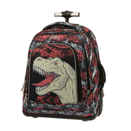 Polo Σχολική Τσάντα Τρόλεϊ Δημοτικού Rolling Dinosaur  (901016-8185)