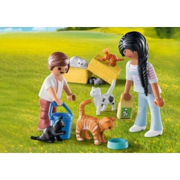 Playmobil Οικογένεια με Γατούλες  (71309)