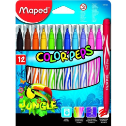 Maped Μαρκαδόροι Color Peps Jungle 12 Χρώματα  (845420)