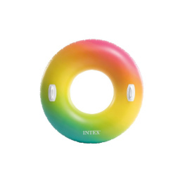 INTEX Σωσίβιο Rainbow Ombre Tube 122εκ Με Χειρολαβές  (58202EU)