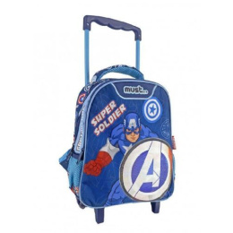 Σχολική Τσάντα Τρόλεϊ Νηπιαγωγείου Must Captain America Super Soldier  (000506102)