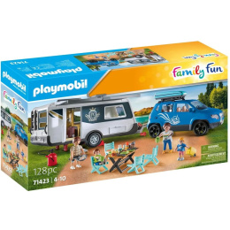 Playmobil Oικογενειακές Διακοπές Με Ρυμουλκόμενο Τροχόσπιτο  (71423)