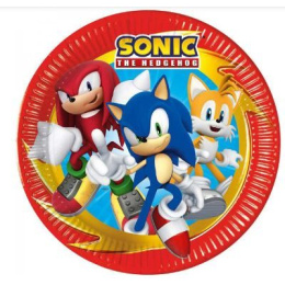 Party Πιάτα Mεγάλα Χάρτινα Sonic 23εκ 8 τεμ  (95645)