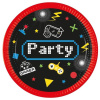 Party Πιάτα Mεγάλα Χάρτινα Gaming Party 23εκ 8 τεμ  (93769)