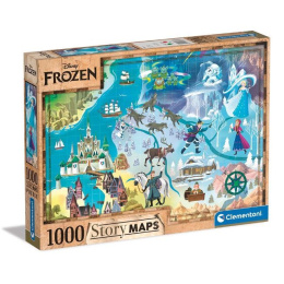 Πάζλ 1000 τμχ Clementoni Story Maps Frozen  (1260-39666)