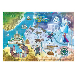 Πάζλ 1000 τμχ Clementoni Story Maps Frozen  (1260-39666)